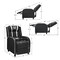 Massage Racing Gaming Single Recliner Chair with Adjustable Backrest and Footrest